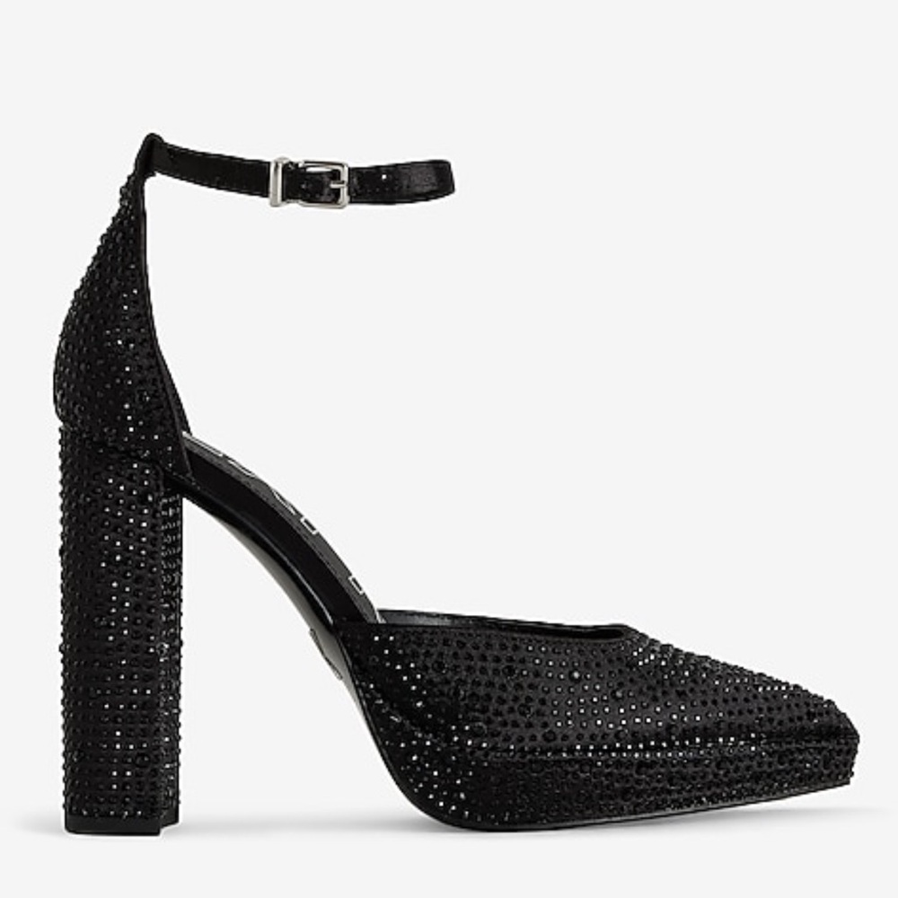 Nwt Express Rimestone Closed Pointed Toe Platform… - image 3